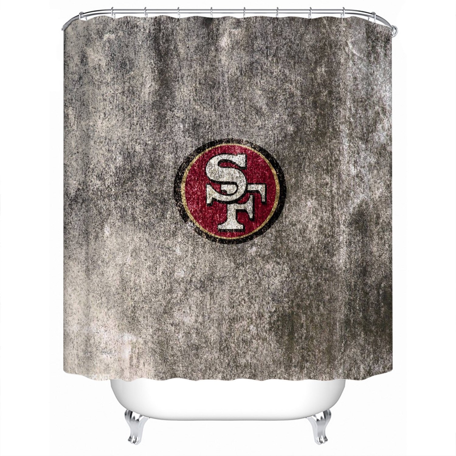 San Francisco 49ers Shower Curtain For, San Francisco 49ers Shower Curtain